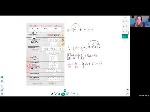 Simplifier une expression algébrique (Québec_secondaire 2)