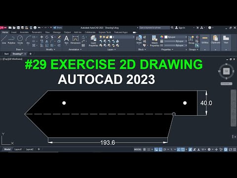 AutoCAD 2D exercise 1
