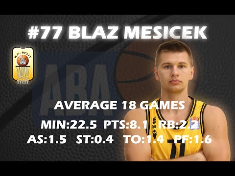 Blaz Mesicek 2019-20 KK Split ABA League