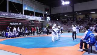 preview picture of video 'Phirun TOP VS Blas López ROMERO, demi-finale V2 -58kg, Taekwondo France Vétérans 2015'