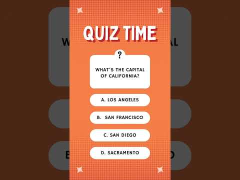 California’s Capital Isn’t What Most Think! 🏙️ #brainteaser #geographyquiz #geographyfacts