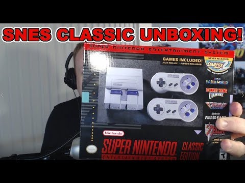 SNES CLASSIC EDITION UNBOXING, SETUP, & INTERFACE FOOTAGE!