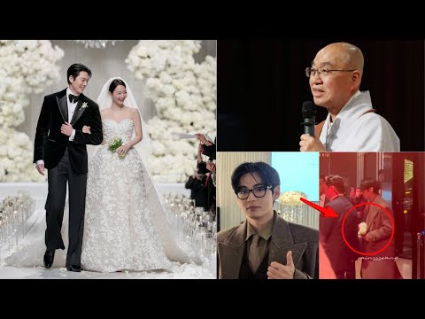 Kim Woo Bin & Shin Min Ah’s Wedding: Official HD Photos,Buddhist Monk Officiant,V Catch the Bouquet?