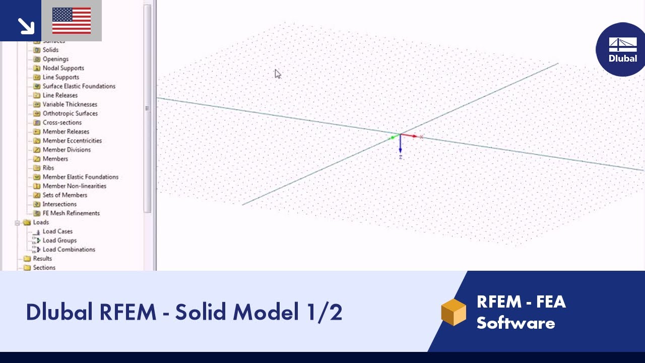 Dlubal RFEM - Solid Model 1/2