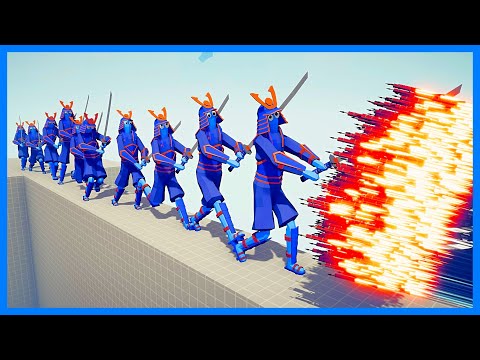10x GIANT SAMURAI vs EVERY GOD - TABS | Totally Accurate Battle Simulator