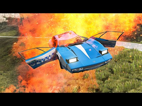 Realistic Cliff Drops #01 — BeamNG Drive #4k