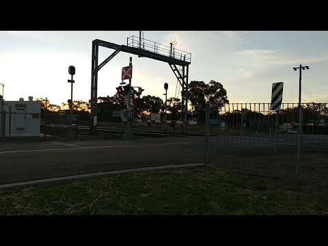 QBX002, QL001 & QL012 loaded Qube wheat train thru Uranquinry - Boman (8/11/21)