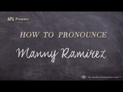 How to Pronounce Manny Ramirez (Real Life Examples!)