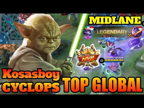 Legendary Cyclops Top 1 Global by  Kosasboy Gameplay [ MidLane] - MLBB