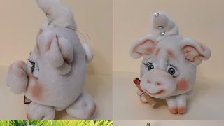 Самая простая и симпатичная свинка из капрона! Мастер класс!