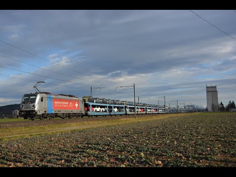 Südbahn Bahnverkehr am 18.02.22 – "TXL, SBB, BLS, DB in Waltenschwil, Mühlau und Dottikon-Dintikon"