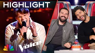 Ducote Talmage Gives His BEST Performance of She Got the Best of Me | The Voice Knockouts | NBC