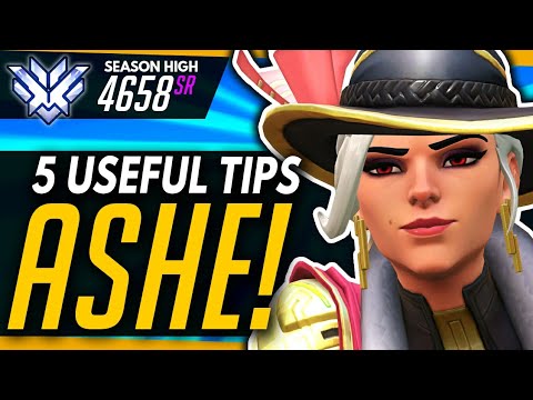 Overwatch | Top 5 Ashe Tips And 1 MAJOR Mistake (ft Crosyph)