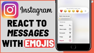 How To React On Instagram Message With Emojis (2023)
