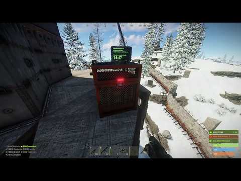 Rust CH47 Chinook Heli Locked Loot Crate on our base