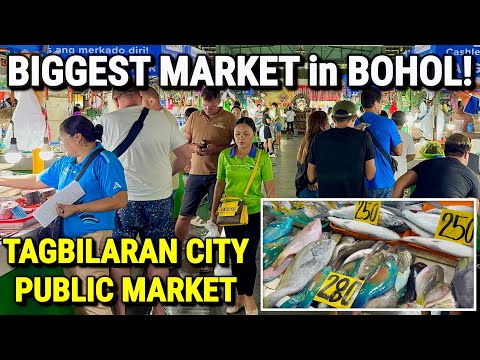 Bohol Philippines BIGGEST FOOD MARKET | Tagbilaran City Public Market & Downtown Walk 2026