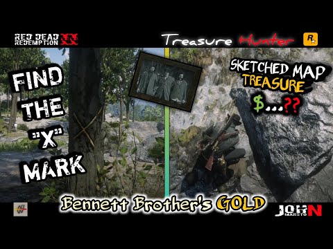 Red Dead Redemption 2 | Hidden Treasure Near Annesburg | Sketched Map Treasure