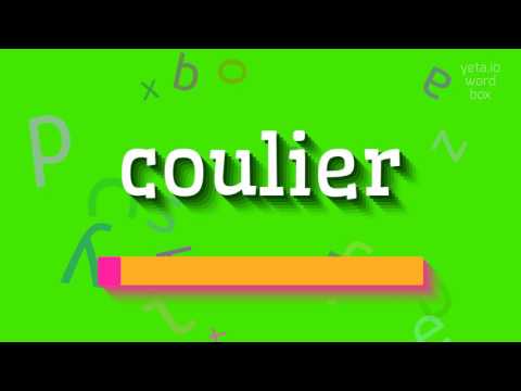 How to say "coulier"! (High Quality Voices)