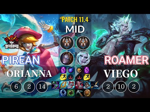 SG Pirean Orianna vs Roamer Viego Mid - KR Patch 11.4