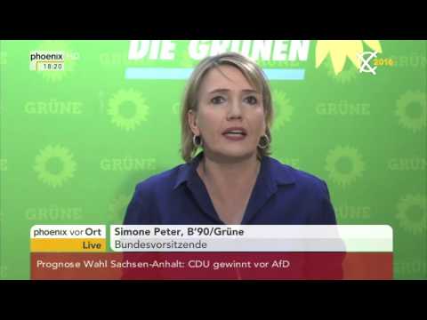 Landtagswahlen 2016: Reaktion von Simone Peter am 13.03.2016