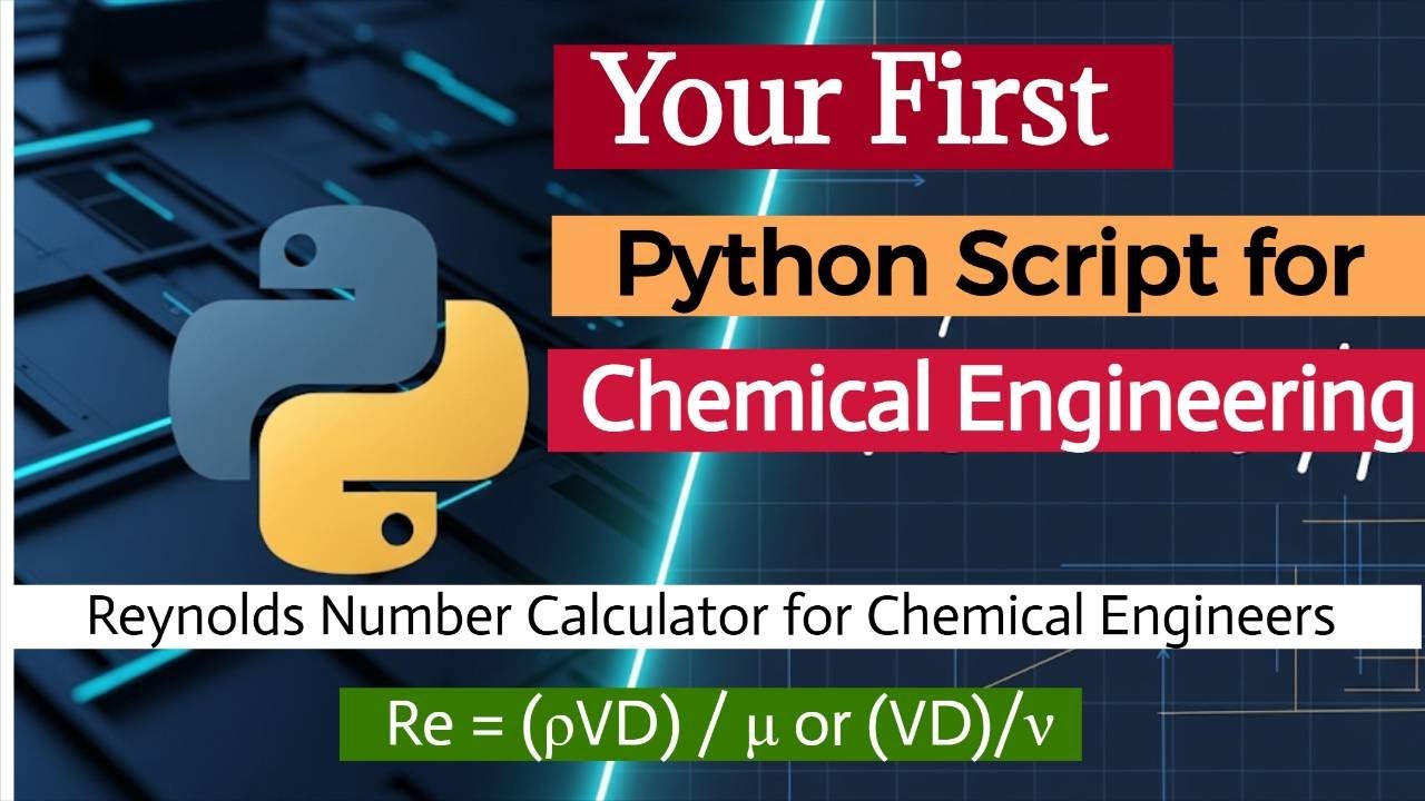 Your first python code for Chemical Engineers  #Python #Tutorial #EngineeringStudent #FluidDynamics