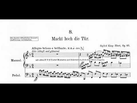 Karg-Elert – Choral-Improvisationen op. 65 / Heft I - VI