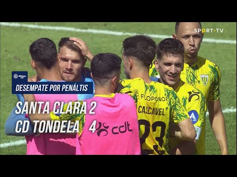 Desempate por penáltis: Santa Clara 2-4 Tondela (Taça da Liga 23/24 - 1ª Fase)