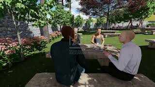 740 m2 Doğal Peyzaj Düzenlemesi 3D Modelleme ! | #LumiON #archicad #sk