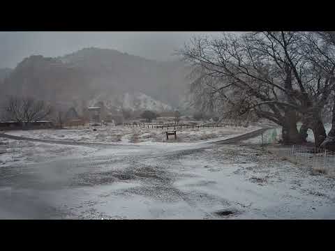 First Snow Fall -Monastery of Christ in the Desert - The Desert Monk