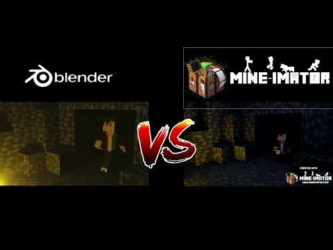 Minecraft 1.18 animation |  Blender VS Mine Imator