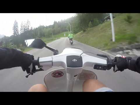 Vespa 132 Malossi MHR - Onboard - Passo Falzarego