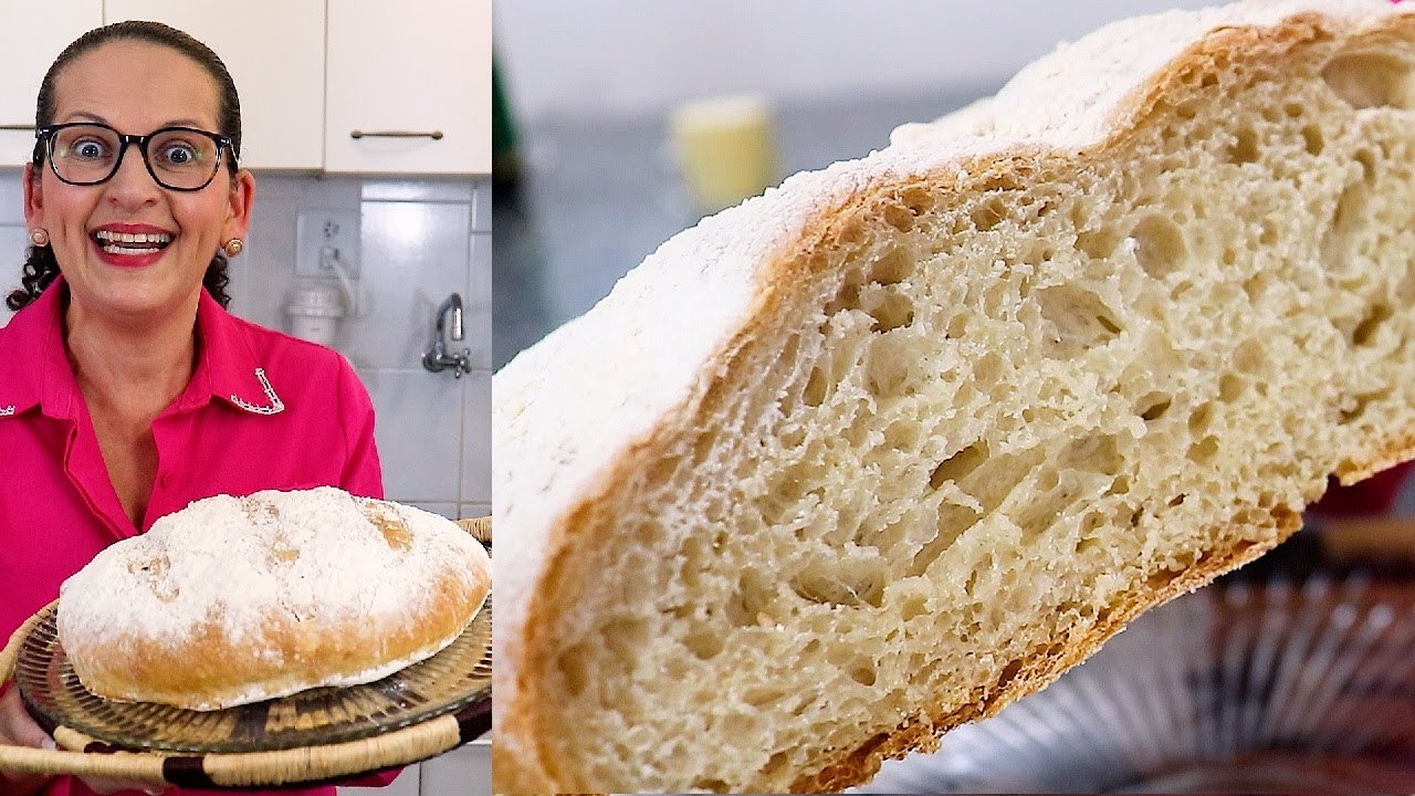 MEU PÃO CASEIRO SEM SOVAR QUE FAZ O MAIOR SUCESSO! SEM AÇÚCAR, SEM LEITE, SEM ÓLEO - Isamara Amâncio