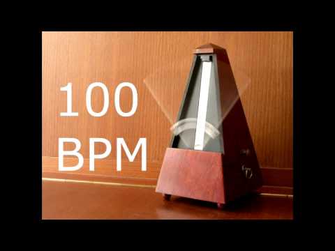 Metrônomo 100 bpm - som de cowbell | Metronome 100 bpm - cowbell sound