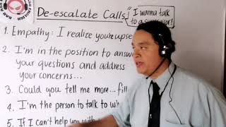 How to De-escalate Calls?