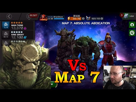 King Groot vs AQ Map 7 | Marvel Contest of Champions