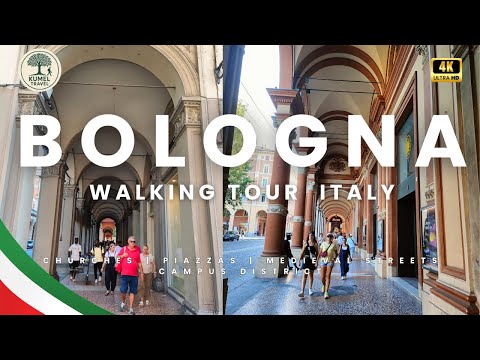 🇮🇹 Bologna, Italy – 4K Walking Tour (2025) | 1.5-Hour Full City Walk