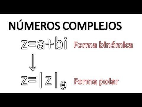 NÚMEROS COMPLEJOS. PASAR DE FORMA BINÓMICA A POLAR