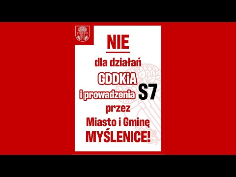 GMINA I MIASTO MYŚLENICE MÓWI STANOWCZE NIE DLA S7 PRZEZ MYŚLENICE [KONFERENCJA PRASOWA]