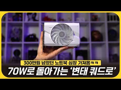 300만원짜리 노트북 심장 떼옴ㅋㅋ 마개조된 쿼드로 후속 그래픽카드 - RTX A2000 Mobile