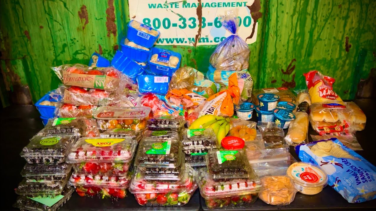 Dumpster Diving Aldi #89 FREE Food for WEEKS!