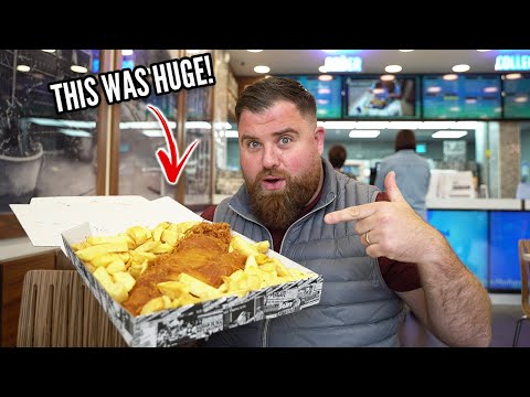 EXPERIMENTAMOS UM FISH AND CHIPS GIGANTE 😱 | FOOD REVIEW CLUB | WALSALL