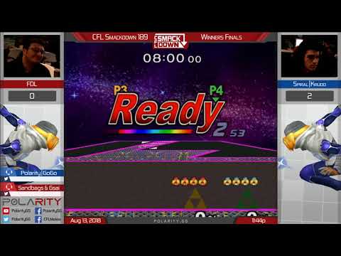 CFL Smackdown 189 Melee - SC Krudo (Sheik) vs FPL (Red) - Winners Finals