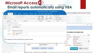 How to email reports automatically in MS Access using VBA and querying techniques