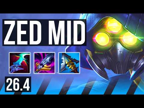 ZED vs AKALI (MID) | 46K damage | KR Diamond | 26.4