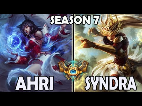 SKT T1 Faker AHRI vs SYNDRA - Ranked Challenger Korea