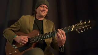 Video thumbnail for Gary Wooten of Moonshiner Collective demos eight string hybrid guitar by Gary Wooten