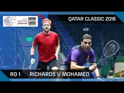 Squash: Richards v Mohamed - Qatar Classic 2016 Rd 1 Highlights