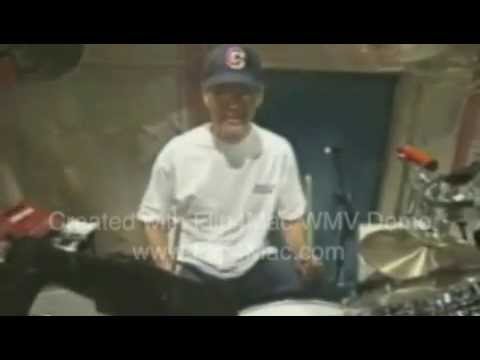 David Letterman plays the drums!
