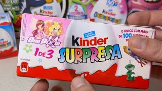 Winx Club Kinder Surprise Egg Unboxing 2012 Collec