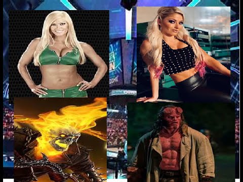WWE 2K22 gameplay Ghost Rider,Torrie Wilson vs Alexa Bliss,Hellboy
